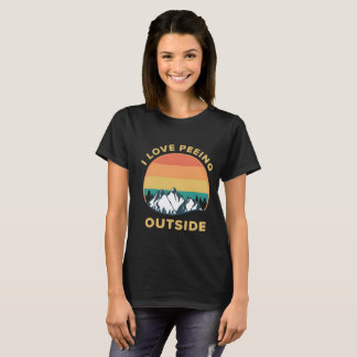 Ich liebe es, draußen zu pinkeln T-Shirt, Lustiges T-Shirt