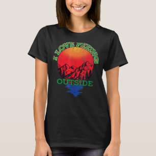 Ich liebe es, draussen zu pinkeln Wanderrucksack C T-Shirt