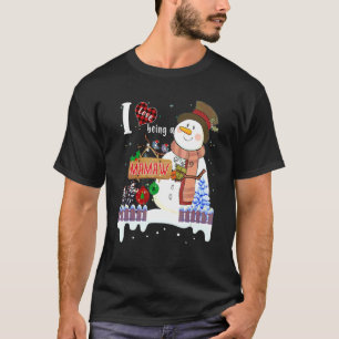 Ich liebe es, ein Mamaw-Schneemann-Weihnachten-Xma T-Shirt