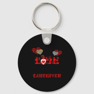 Ich liebe es, ein Pflegeflanell-Geschenk zum Valen Schlüsselanhänger
