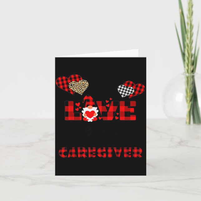 Ich liebe es, ein Pflegekraft Flanell-Geschenk Val Karte (Vorderseite)