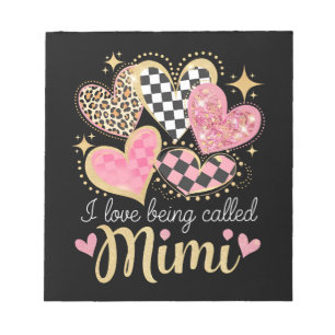 Ich liebe es, Mimi Oma Mama am Muttertag genannt z Notizblock