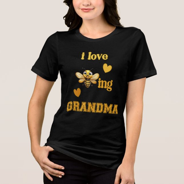 Ich liebe es, Oma zu sein Tri-Blend Shirt (Vorderseite)