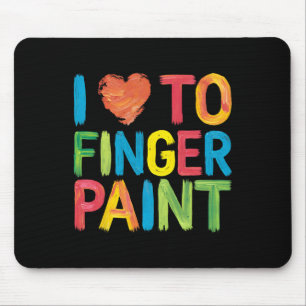 Ich liebe es, Valentinstag-Paare mit Fingern zu ma Mousepad