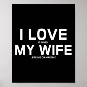 Ich Liebe es, wenn meine Ehefrau mir Lasse, ein Jä Poster