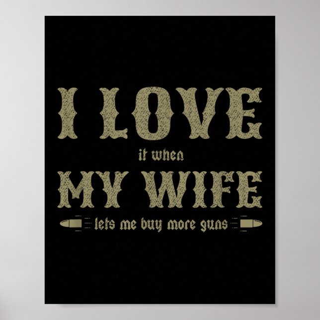 Ich Liebe es, wenn meine Ehefrau mir Lasse, mehr W Poster (Vorne)