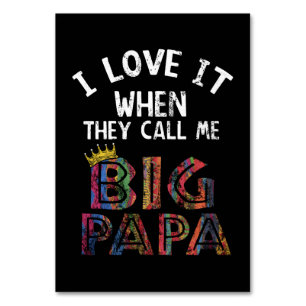 Ich Liebe es, wenn Sie mich Gig Papa Shirt Hip Hop Tischnummer
