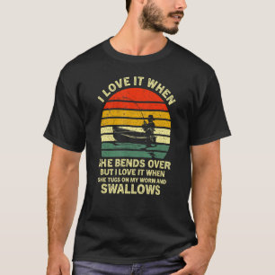 Ich liebe es, wenn sie sich über ein Vintage-Fisch T-Shirt