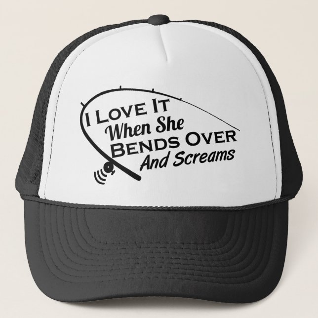 Ich Liebe es, wenn sie sich umdreht und Schaum-Kap Truckerkappe (Vorderseite)