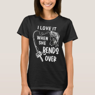 Ich Liebe es, wenn sie über den Fischfang rennt Vi T-Shirt