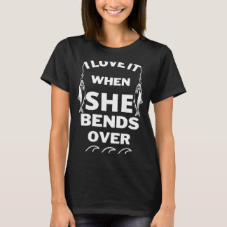 Ich Liebe es, wenn sie über den Fischfang schwappt T-Shirt