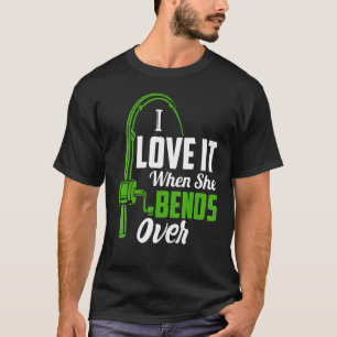 Ich Liebe es, wenn sie über den Fischfang schwappt T-Shirt