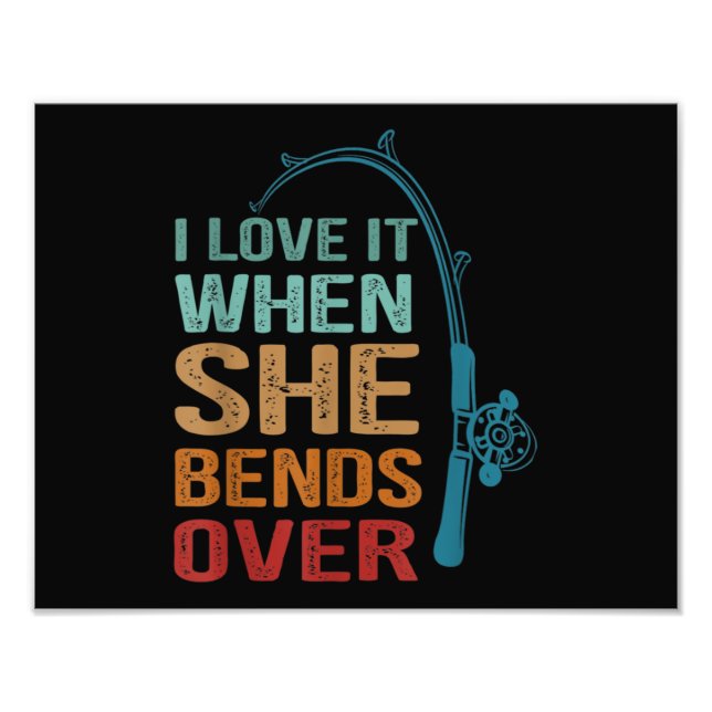 Ich Liebe es, wenn sie überschwemmt, sonnige Fisch Fotodruck (Vorne)