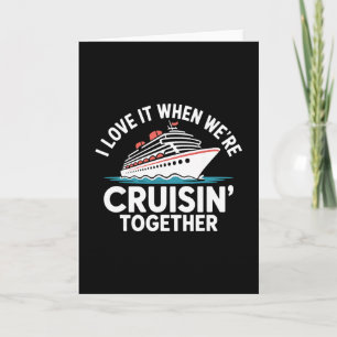 Ich liebe es, wenn wir gemeinsam cruisen Funny Cru Karte