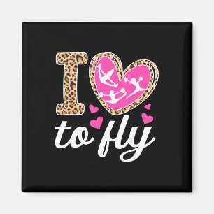 Ich liebe es zu fliegen Cheer Flyer Cheerleader Fl Magnet
