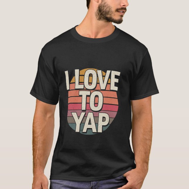 Ich liebe es zu quatschen Gesellige extrovertierte T-Shirt (Vorderseite)