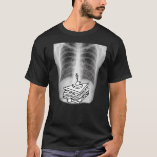 Ich Liebe esse Sandwiches X Ray beweist es T-Shirt