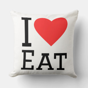 Ich liebe essen kissen