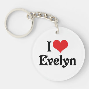 Ich liebe Evelyn Schlüsselanhänger