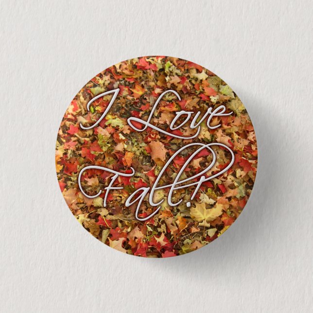 "Ich Liebe-Fall" verlasse Knopf Button (Vorderseite)