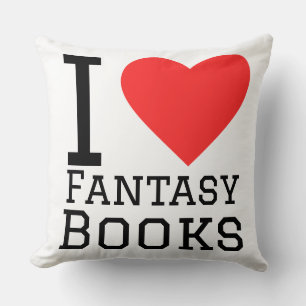Ich liebe Fantasy-Bücher Kissen