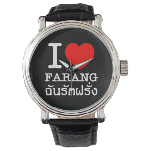 Ich liebe Farang Armbanduhr