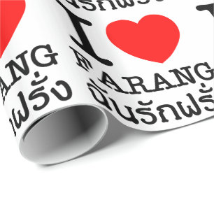 Ich liebe Farang Geschenkpapier