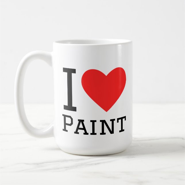 Ich liebe Farbe Kaffeetasse (Links)