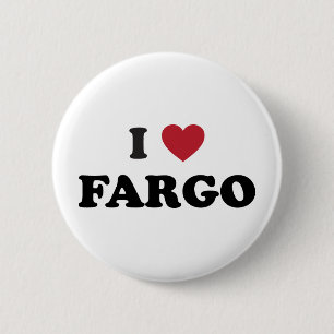 Ich liebe Fargo North Dakota Button