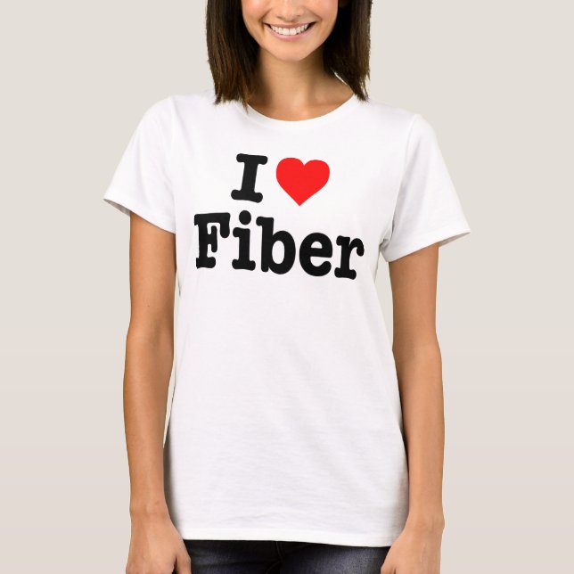 "ICH LIEBE-FASER " T-Shirt (Vorderseite)