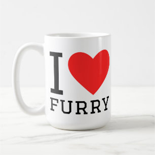 Ich liebe Felltiere Kaffeetasse
