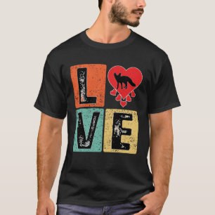Ich liebe Fennec Fuchs Tier Valentinstag Fennec f T-Shirt