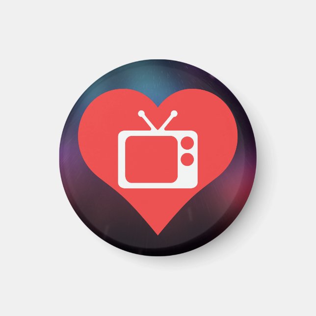 Ich Liebe Fernsehantennen modern Magnet (Vorne)