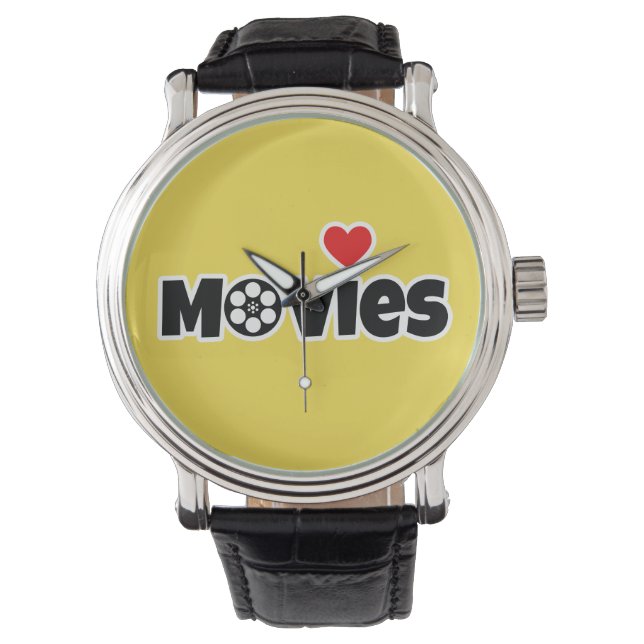 Ich Liebe Filme Armbanduhr (Vorderseite)