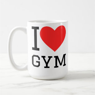 Ich liebe Fitnessstudio Kaffeetasse