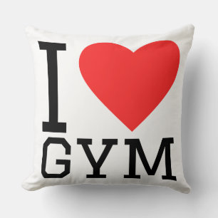 Ich liebe Fitnessstudio Kissen