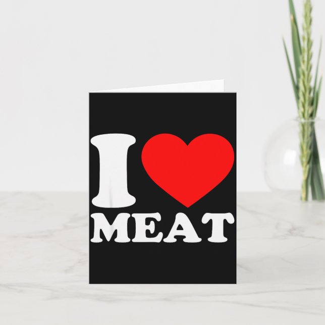 Ich liebe Fleisch  Karte (Vorderseite)