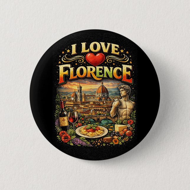 Ich liebe Florenz Button (Vorderseite)