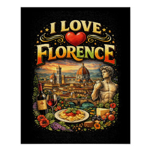 Ich liebe Florenz Poster