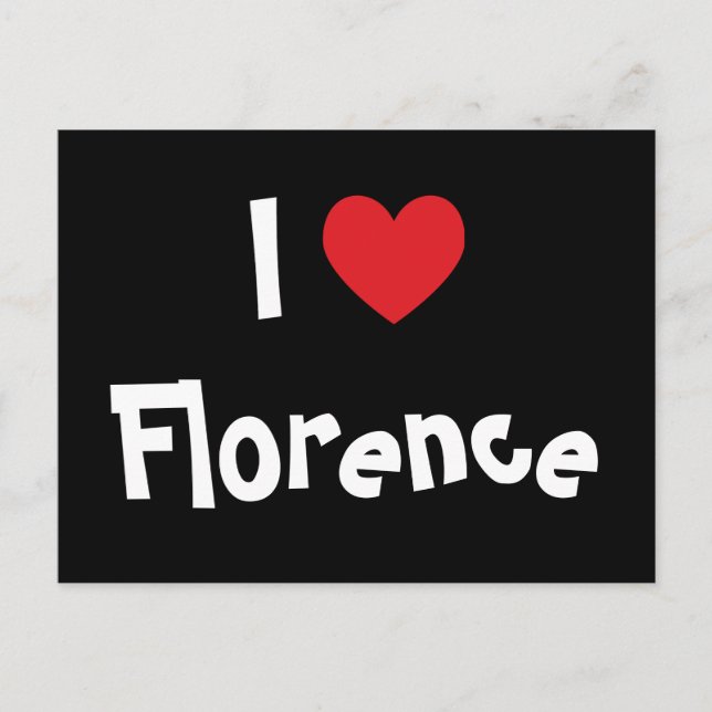 Ich liebe Florenz Postkarte (Vorderseite)