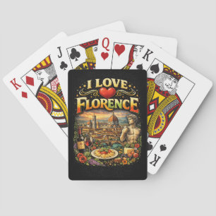 Ich liebe Florenz Spielkarten