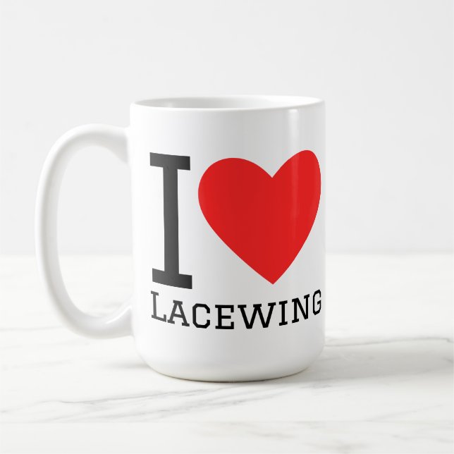 Ich liebe Florfliege  Kaffeetasse (Links)
