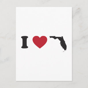 Ich liebe Florida Postkarte