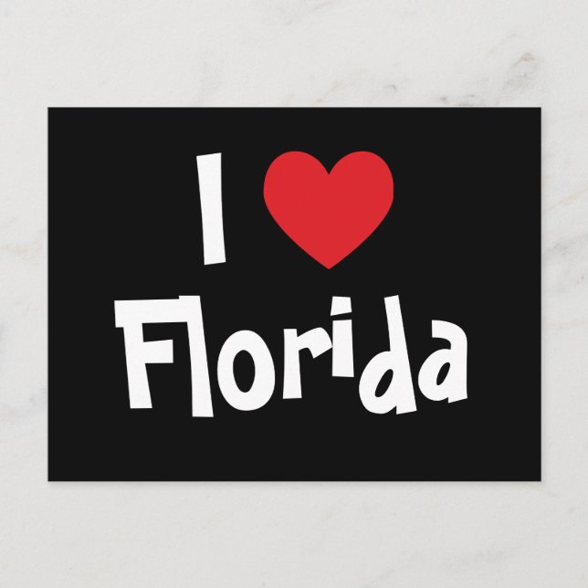 Ich liebe Florida Postkarte (Vorderseite)
