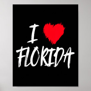 Ich liebe Florida USA Amerika Strand Urlaub Reise Poster