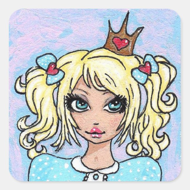 "Ich Liebe Fluffy Bunnies!" Aufkleber (Vorderseite)