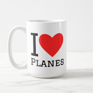 Ich liebe Flugzeuge Kaffeetasse