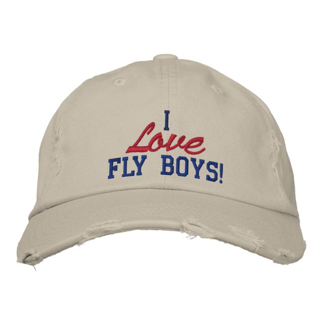 Ich Liebe Fly Boys! Luftwaffenhut Bestickte Kappe (Vorderseite)