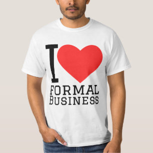 Ich liebe formelle Geschäftskleidung T-Shirt