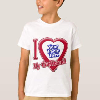 Ich Liebe Foto meiner Freundin Red Heart T-Shirt